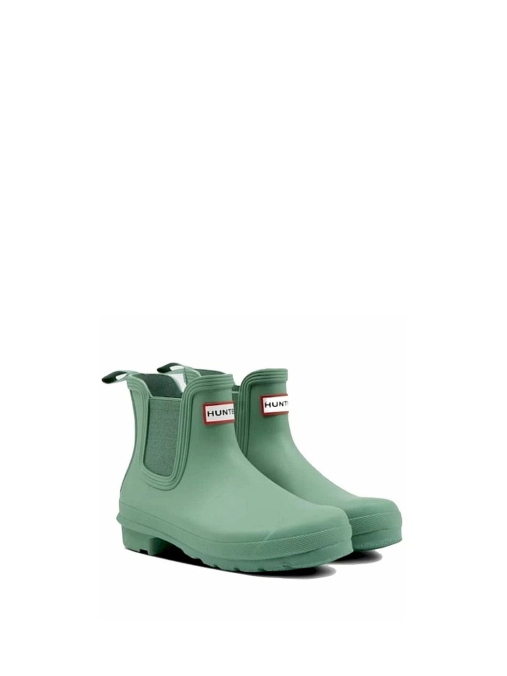 Hunter Women’s Green Chelsea Rubber Rain Boots